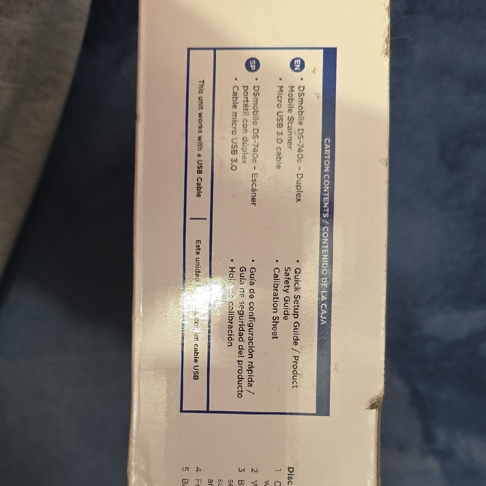 Brother Mobile Duplex Scanner in White and Blue - Picture 5 of 11